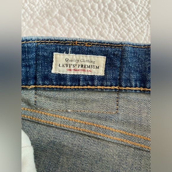 Levis 502 Jeans Mens 34x32 Blue Straight Medium Wash Zipper Fly Denim - Picture 4 of 6